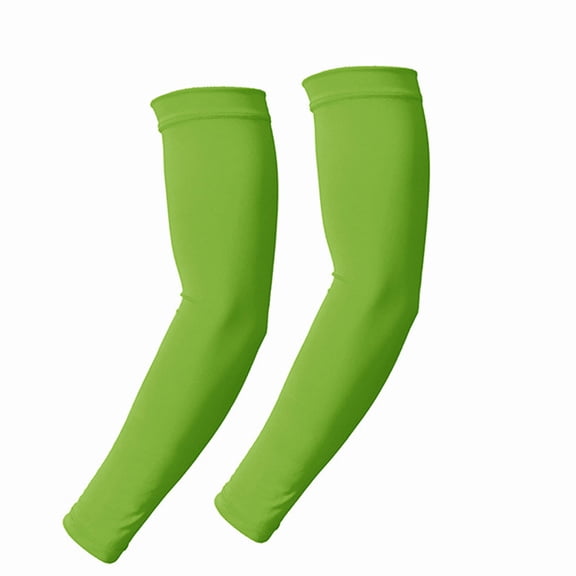 BESTSKY 6Pairs Arm Sleeves Breathable Cool Volleyball Arm Sleeves,High-Elastic Comfort Arm Sleeve,UV Shield Sleeves for Hiking and Cycling,Neon Green