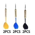 thumbnail image 1 of BESTSKY 6Pcs Darts,Stable Flight Steel Tip Darts,Family Fun Dart Flights,Mixed Colors, 1 of 2