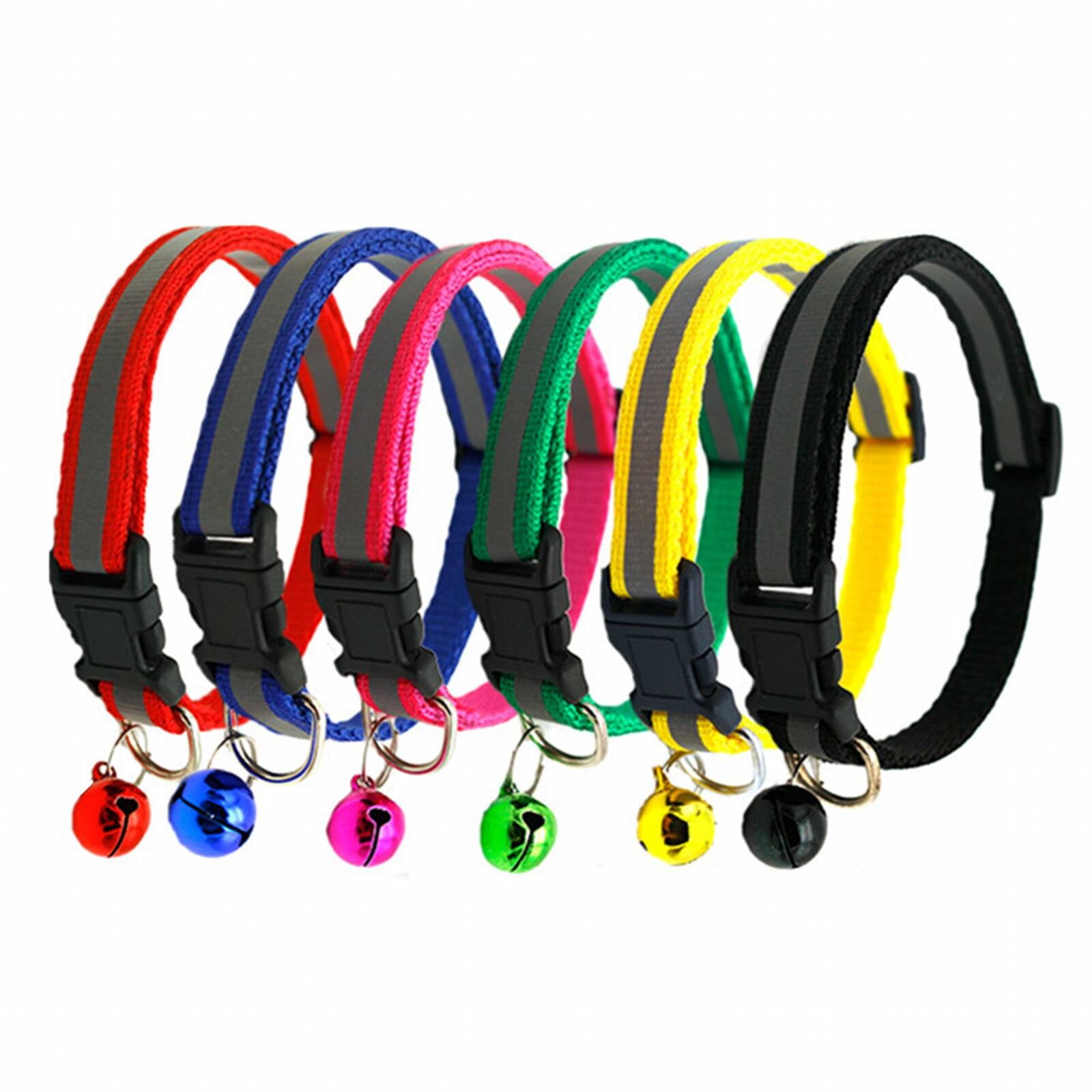 BESTSKY 6Pcs Dog Collar,Easy Install Dog Harness,Outfit Matching Dog Leash,19-32cm