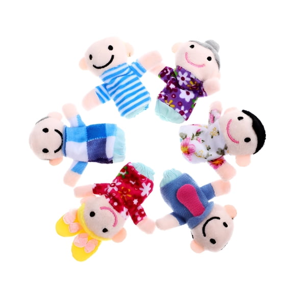 BESTSKY 6Pcs Family Hand Puppet Role-play Hand Puppet Family Puppets Story Toy Puppets