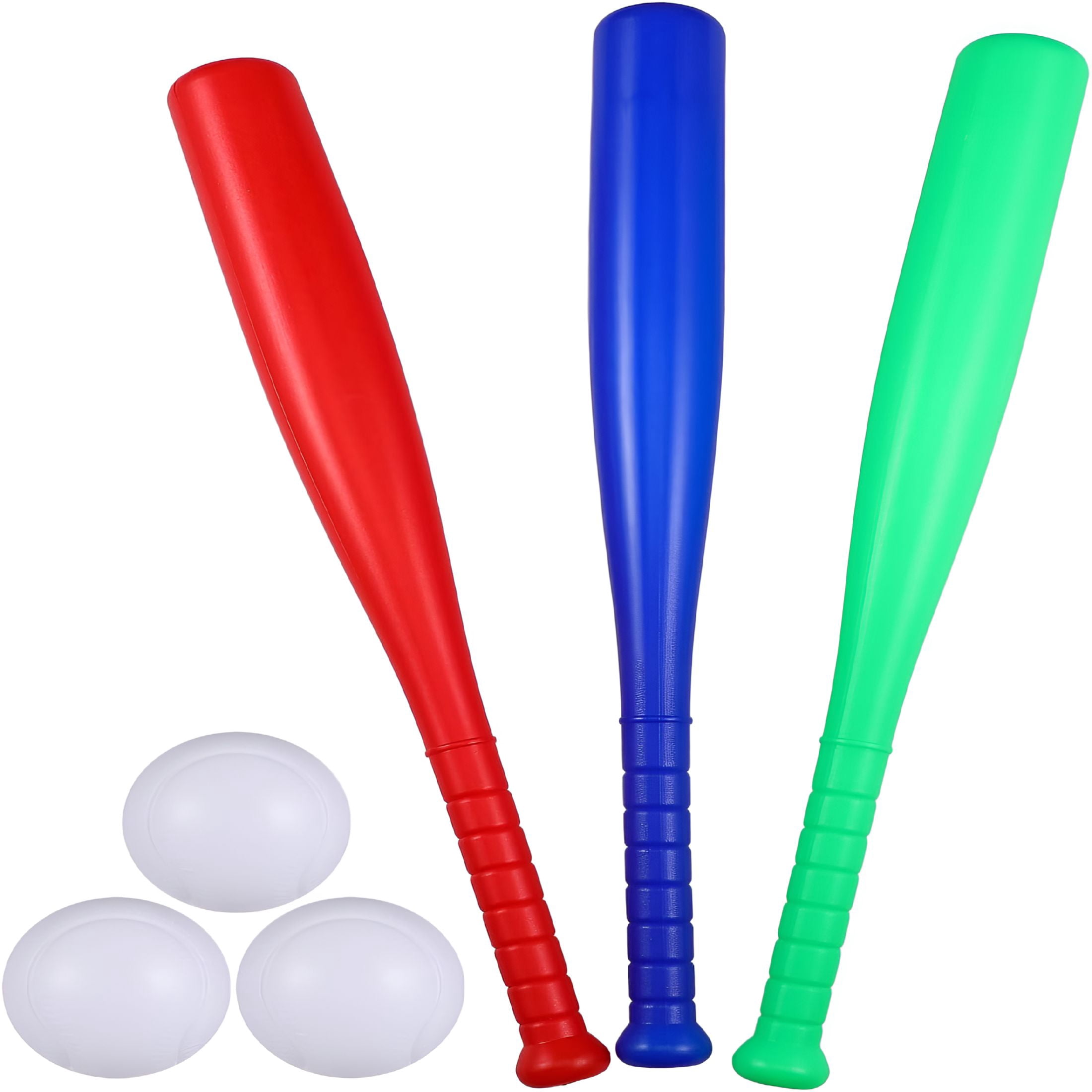 BESTSKY 6Pcs Kids Baseball Set Plastic Baseball Bat Toys with 3 Balls for Children Toddlers Outdoor Indoor Sport Game Playing