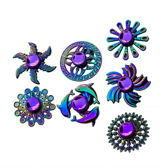 BESTSKY 7Pcs Fidget Toys,Colorful Sensory Fidget Toys,Fidget Spinners for Adults