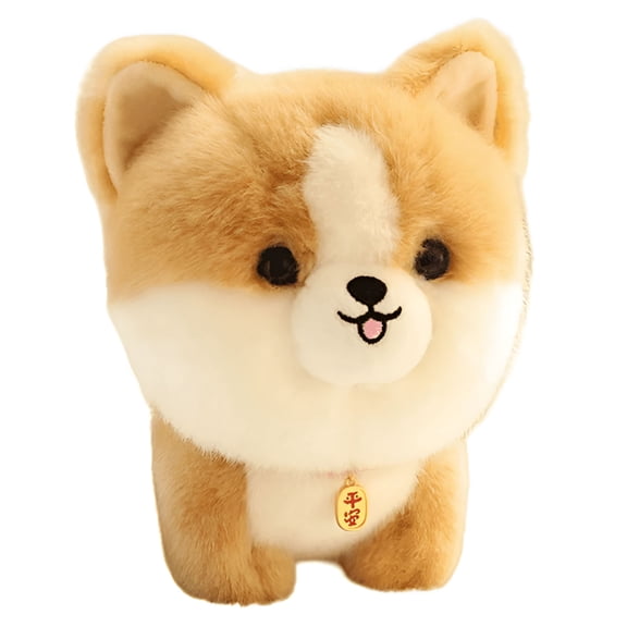 BESTSKY 8" Stuffed Animal Dog Plush Toy Cute Corgi Dog Akita Songshi Husky Yorkshire Terrier Plush Decor Soft Stuffed Doll Puppy Doll Home Room Decor Birthday Gift