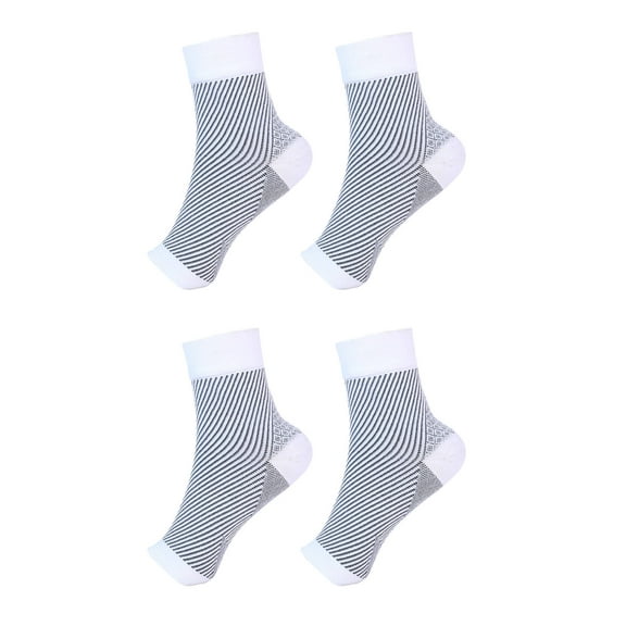 BESTSKY 8Pcs Ankle Brace Breathable Ankle Brace for Women,Secure Foot Sleeve for Men,Designed for Active Lifestyles and Outdoor Sports,White