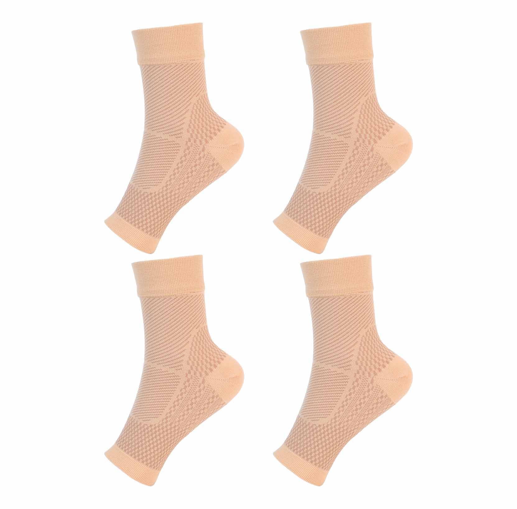 BESTSKY 8Pcs Ankle Brace High Compression Ankle Brace for Women,Comfortable Foot Sleeve for Men,Ideal for Sports and Outdoor Activities,Skin