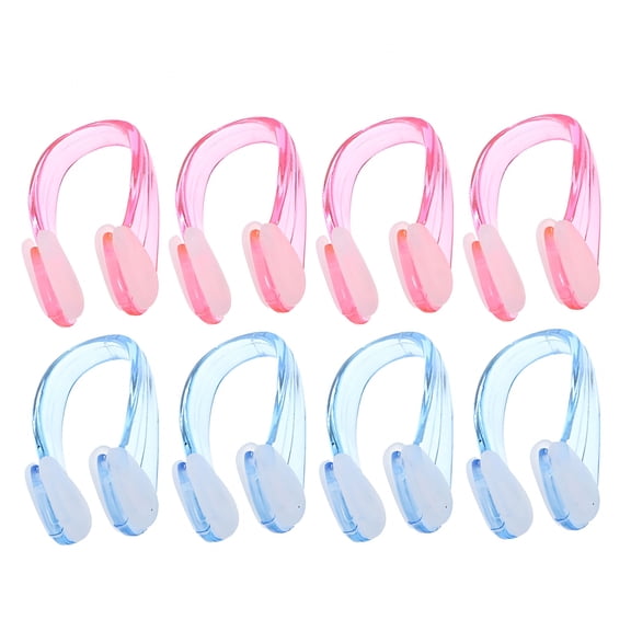 BESTSKY 8pcs Silicone Swimming Nose Clips Waterproof Nose Plugs For Swimming Swim Nose Clips For Children And Adults