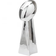 BESTSKY 9/13/22Inch Silver Football Chrome Resin Crafts Gifts for Sports Fan Trophy Shiny Sports Award Decoration for Champions Football Trophy,Silver