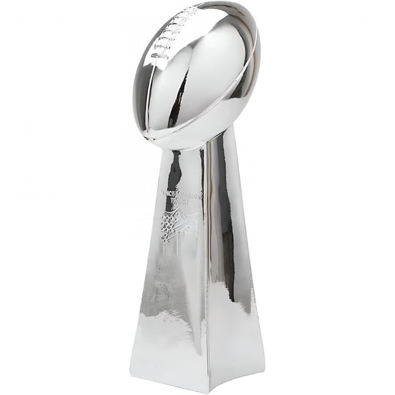 BESTSKY 9/13/22Inch Silver Football Chrome Resin Crafts Gifts for Sports Fan Trophy Shiny Sports Award Decoration for Champions Football Trophy,Silver