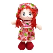 BESTSKY 9.84 Inch Soft Baby Doll for Girls, Washable Plush Rag Doll with Sensory Fabric, Stuffed Toy for Toddlers and Infants, Nursery Decor