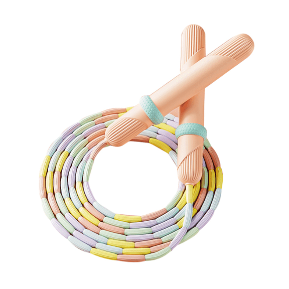 BESTSKY 9 Ft Adjustable Jump Rope for Kids, Soft Bead Skipping
