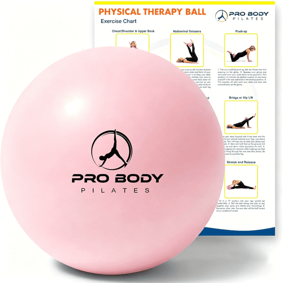 BESTSKY 9 Inch Small Exercise Ball for Between Knees for Rehab,Core,Stability & Yoga