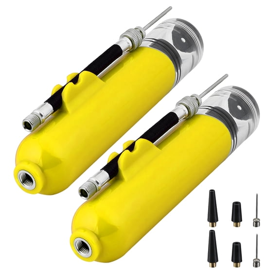BESTSKY 9Pcs Manual Balloon Pumps – Balloon Pump with Included Air Hose and Adapter Nozzle, Perfect for Children’s Birthday Party Decorations, 1.50x1.50x5.91 In, Yellow