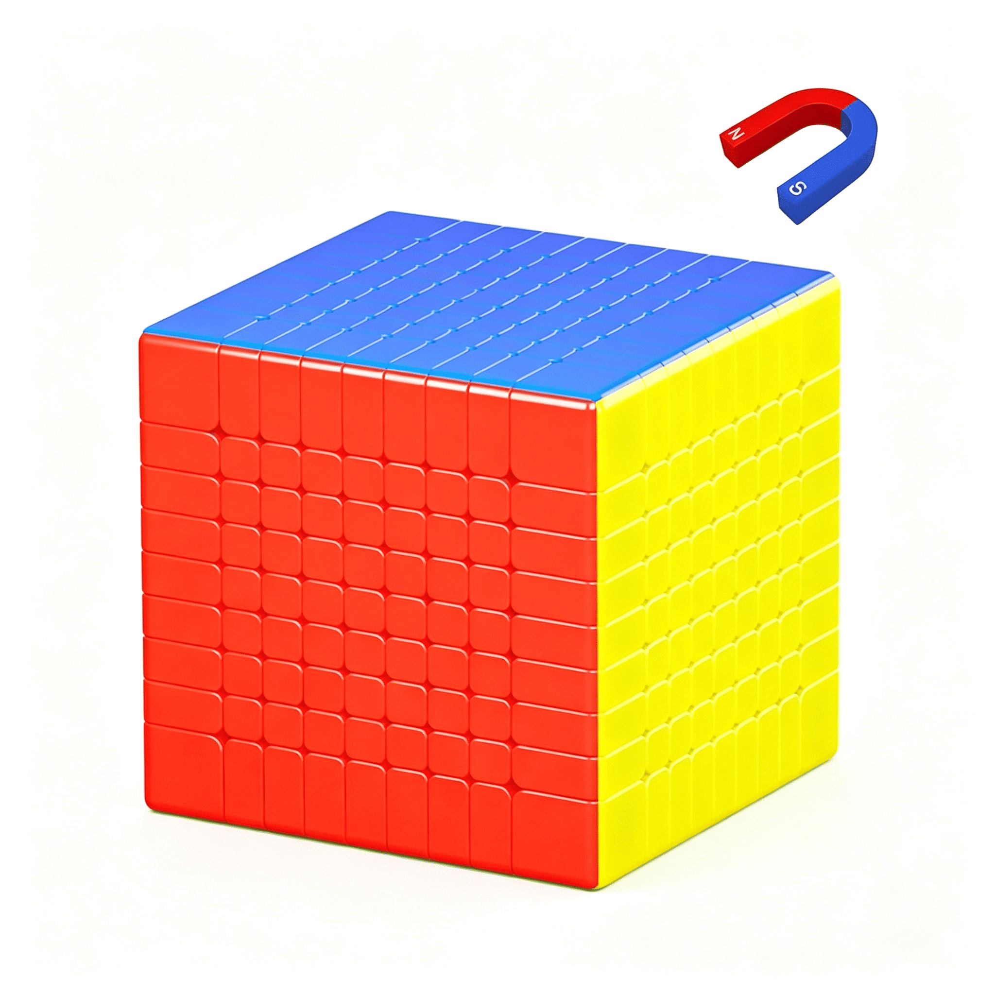 BESTSKY 9X9 Magnetic Speed Cube Stickerless Cube Super Cubes - Walmart.com