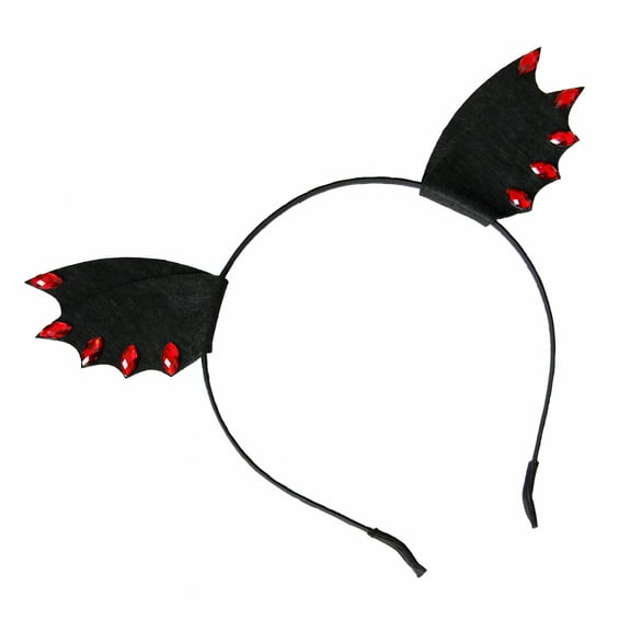 BESTSKY Accessories Bat Ear Shape Headband Party Accessory Black 2Pcs