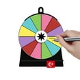 thumbnail image 1 of BESTSKY Acrylic Dry Erase Roulette Wheel for Party Games Multi Color with Stand 7 Inch Diameter, 1 of 7
