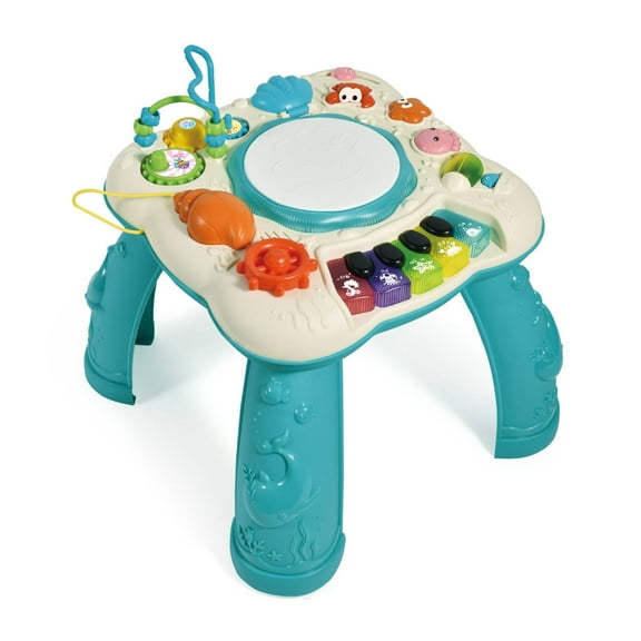BESTSKY Activity Table,Sound&Light Interaction Kids Play Table,Multi-Functional Learning Desk Baby Learning Toys,Green