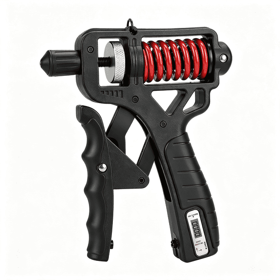 BESTSKY Adjustable 11–350 Lbs Grip Strength Trainer with Digital ...