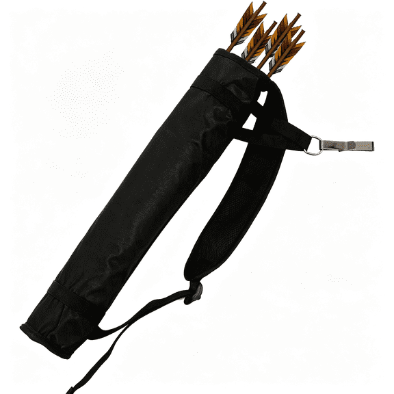 BESTSKY Adjustable Back Archery Quiver Or Compound Recurve Bow - Lightweight Foldable Arrow Quiver Holder Bag for Target Practice Hunting - Archery Accessories Fits 30 Arrows