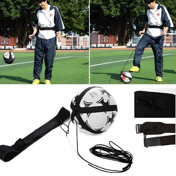 BESTSKY Adjustable Football Kick Trainer Soccer Ball Kicker Practice Belt Training Tool