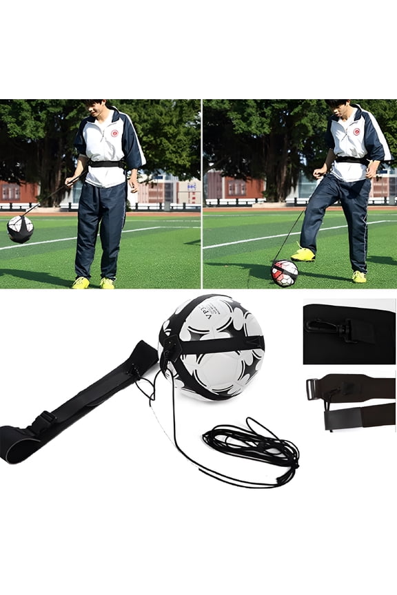Adjustable Football Kick Trainer Soccer Ball Kicker Practice Belt Training Tool