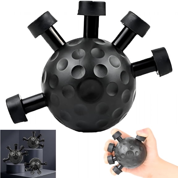 BESTSKY Adjustable Grip Strength Trainer, Forearm Strengthener & Finger Exerciser, Silicone Hand Power Ball for Arm Builder