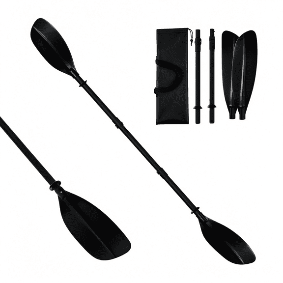BESTSKY Adjustable Kayak Paddle 6287 Inches Paddle for Kayak Stainless Steel Shaft Fiberglass Blades Non-Slip Matte Grip Kayak Oar for Youth & Adults with Carry Bag