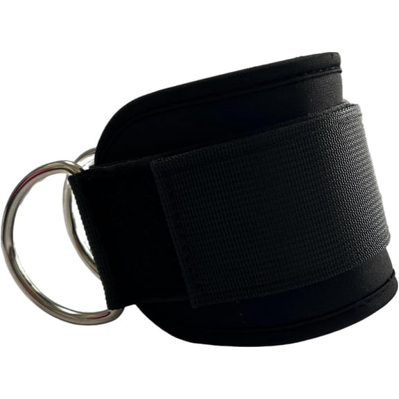 BESTSKY Adjustable Wrist Cuffs Lifting Straps with D Rings for Cable Machine, Weightlifting Gym Equipment, 2 Piece Set