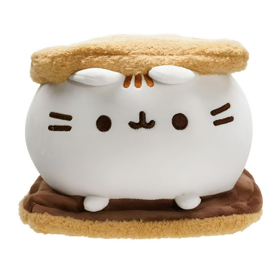 BESTSKY Adorable Cookie Cat Plush: Chocolate - Filled, Chubby Kitty Doll – Your Cuddly Pillow, Cute Decor & Sweet Gift