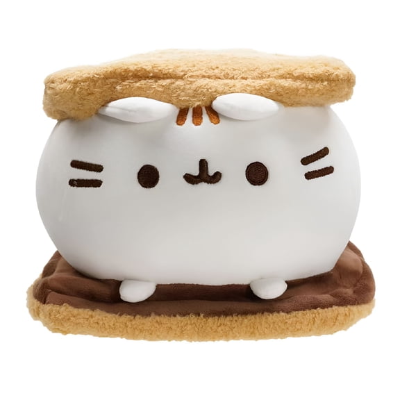 BESTSKY Adorable Cookie Cat Plush: Chocolate - Filled, Chubby Kitty Doll Your Cuddly Pillow, Cute Decor & Sweet Gift