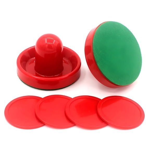 BESTSKY Air Hockey Pushers and Pucks,Red,Durable ABS,Replacement Accessories for Game Tables