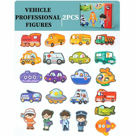 BESTSKY Animal Magnets Letters Refrigerator for Kids Toddlers 1-3,32 Fridge Magnetic Animal Toys Set with Clear&Big Letters Educational Spelling Early Learning Tool
