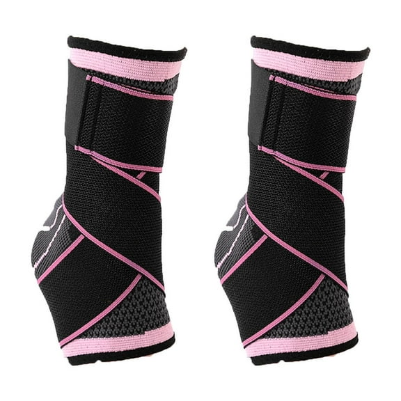 BESTSKY Ankle Brace Lightweight Breathable Ankle Brace for Women,Customizable Pressure Ankle Braces for Men for Daily Use,Pink,XL