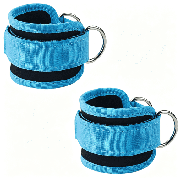 BESTSKY Ankle Straps Resistance Bands Wrist Cuffs Padded Adjustable 2Pcs|Fitness Glute Kickback,D-Ring for Cable Machine,Gym Foot Leg Training Brace Support,Leg Pulley Attachment,Kickback Strap