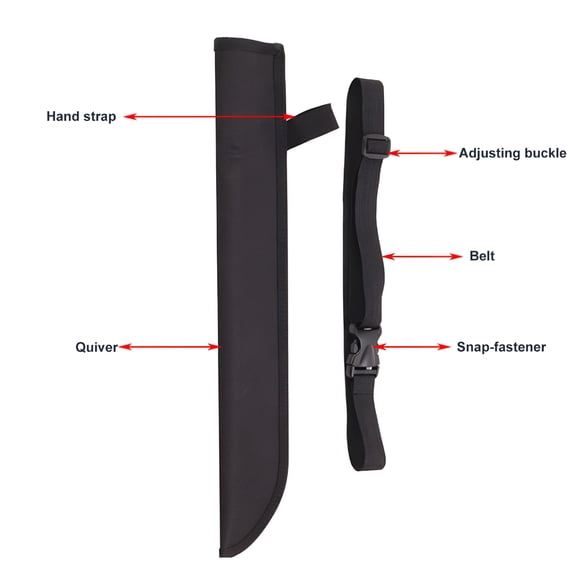 BESTSKY Archery Arrow Quiver Holder Adjustable Arrow Backpack Waist Bag Back Quiver for Compound Bow Recurve Bow Longbow Bow Hunting Target Practicing Accessories