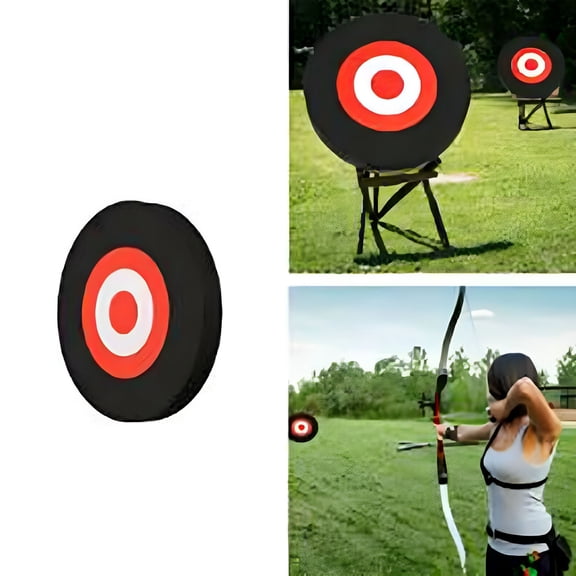 BESTSKY Archery Foam Target, High Density EVA Arrow Shooting Block with Non-Slip Base, Portable Sports Practice Mat for Backyard and Outdoor Training