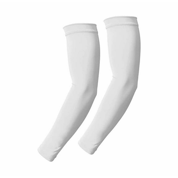 BESTSKY Arm Sleeves UV Protection Volleyball Arm Sleeves,Cool Fast-Drying Arm Sleeves for Men,Lightweight Breathable Sleeves for Outdoor Sports,White