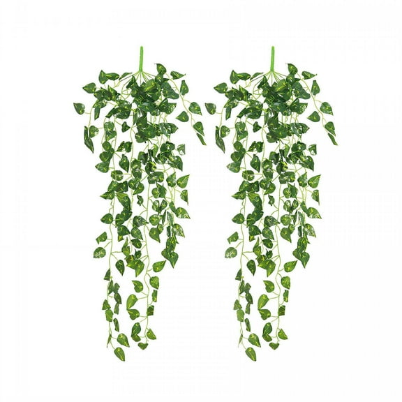 BESTSKY Artificial Plants Indoor Long-Lasting Beauty Fake Leaves Fine Craftsmanship Fake Hanging Plants Style 1