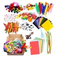 thumbnail image 1 of BESTSKY Arts and Crafts Supplies for Kids DIY Craft Kits Art Supplies Materials Kids Crafts Set with Craft Box Preschool Homeschool Toys Gift for Kids Boys and Girls Age 4 5 6 7 8, 1 of 4