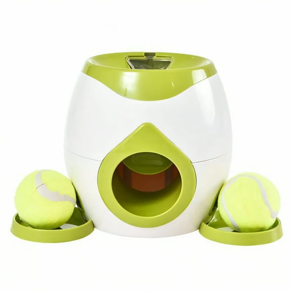 BESTSKY Automatic Ball Launcher for Dogs,Ball Launcher Ball Launcher for Dogs,One-Button Control Dog Ball Launcher,Green