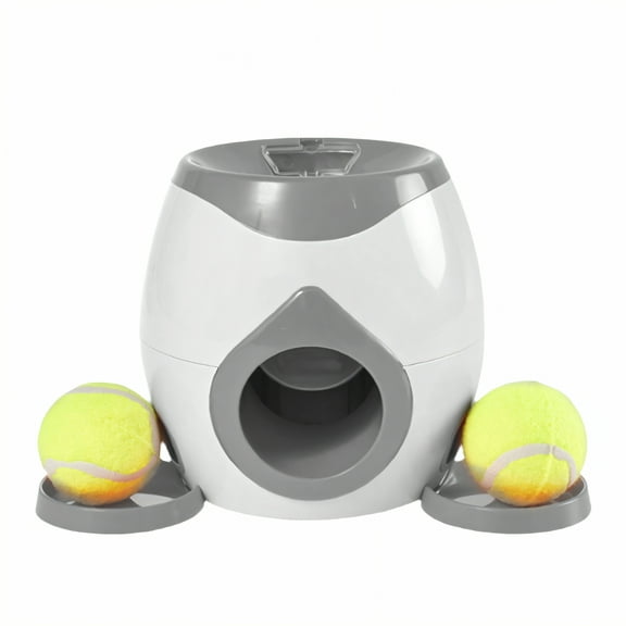 BESTSKY Automatic Ball Launcher for Dogs,Launch Distance Ball Launcher for Dogs,Moderate Leak Dog Ball Launcher,Dark Gray