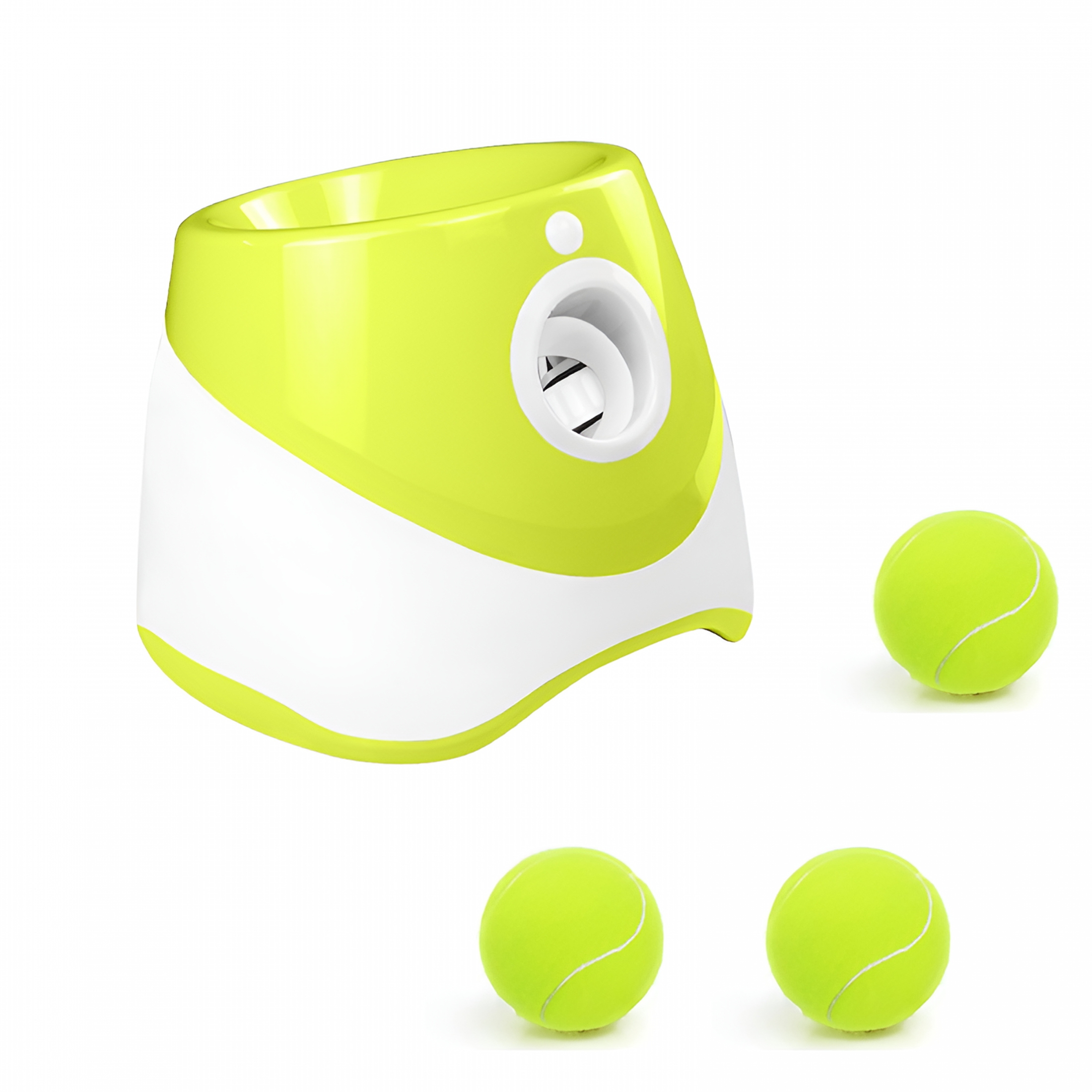 Curated visual reference: Picture Idea: Bestsky Automatic Dog Ball Launcher With 3 Tennis 2Inch Ball
