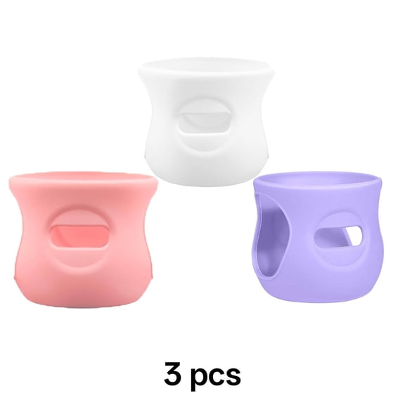 BESTSKY Baby Bottle Holder,Durable Material Silicone Sleeves for Avent Natural Glass Baby Bottles,Comfortable Grip Silicone Sleeves,Multicolor1