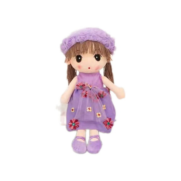 BESTSKY Baby Doll,45cm Charming Details Little People Toys,Soft Fabric Perfect Companion Calico Critters,Purple