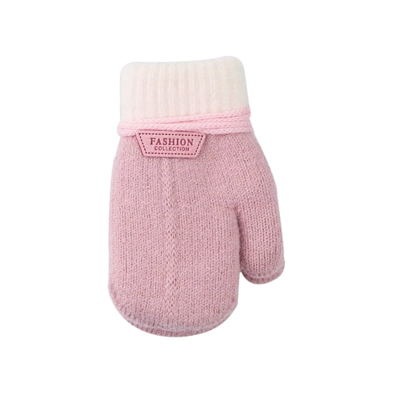 BESTSKY Baby Mittens Flexible Grip Design Baby Gloves Machine-Washable Easy Baby Toddler Mittens,Light Pink