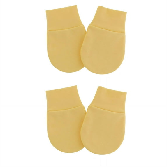 BESTSKY Baby Mittens Toddler-Ready Style Gloves Newborn Mittens Cute Heart Prints Baby Toddler Mittens Medium Yellow