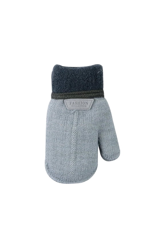 Baby Mittens Waterproof Snow Guard Baby Gloves Reflective Safety Baby Toddler Mittens,Gray