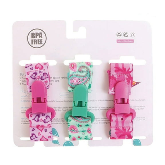 BESTSKY Baby Pacifier Clips,Safe Polyester Fiber Material Pacifier Chain,Edible Materials for Health Safety Dummy Clip Nipple,Anti-Swallow Design Teether Toy Pacifier Strap