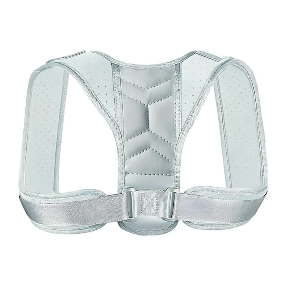 BESTSKY Back Brace Breathable Posture Corrector for Women,Shoulder Pain Relief,Comfortable Support for Office and Home,Grey,L