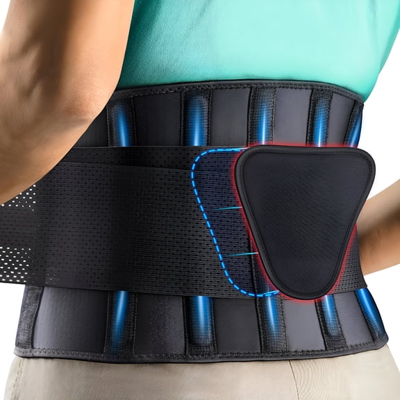 BESTSKY Back Brace for Lower Back Pain,Back Support Belt for Women&Men,Breathable Lower Back Brace with Lumbar Pad,Lower Back Pain Relief for Herniated Disc,Sciatica,Scoliosis Plus Size