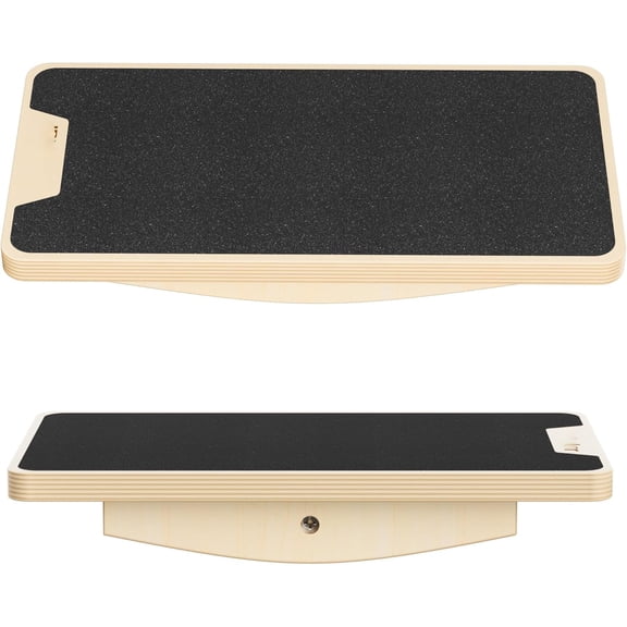 BESTSKY Balance Board Professional Wobble Board for Adults Anti-Slip 350Lbs Balance Boards Standing Desk Core Strength Wooden Balance Board Rocker Board Slant Board